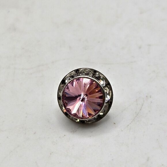 "5/$25" Mismatched Pink/Blue Crystal Bling Stud Earrings - Picture 7 of 9